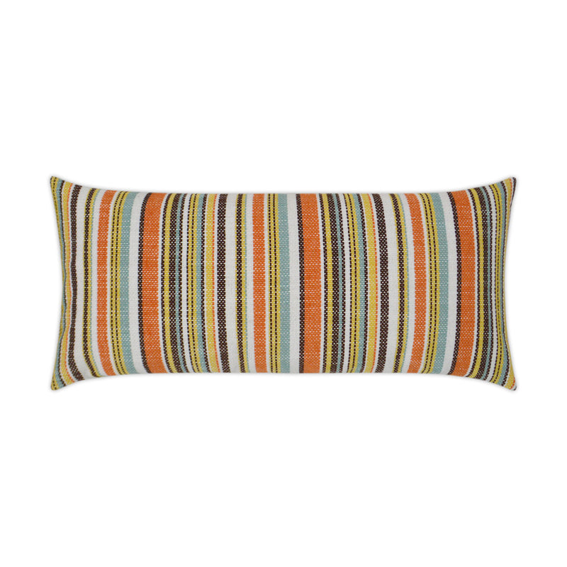 Outdoor Fancy Stripe Lumbar Pillow - Multi - DV Kap