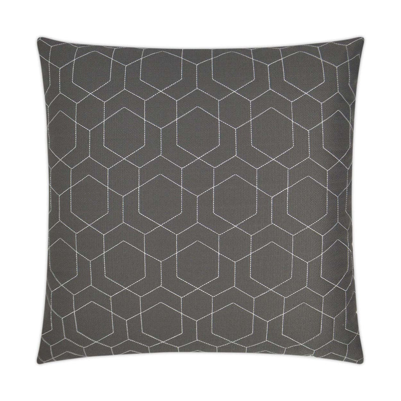 Outdoor Hex Quilt Pillow - Grey - DV Kap