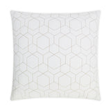 Outdoor Hex Quilt Pillow - White - DV Kap