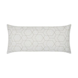 Outdoor Hex Quilt Lumbar Pillow - White - DV Kap