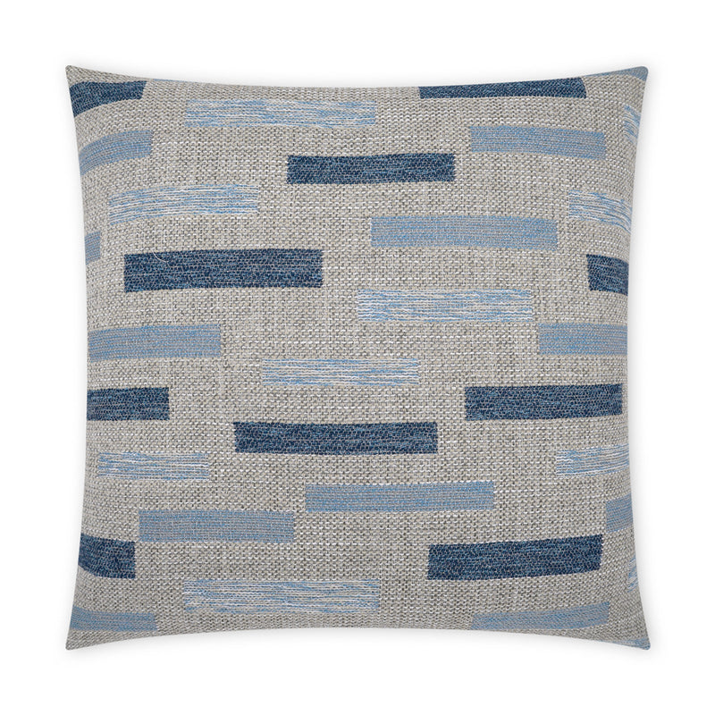 Outdoor Blockweave Pillow - Indigo - DV Kap