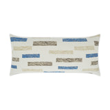 Outdoor Blockweave Lumbar Pillow - Blue - DV Kap