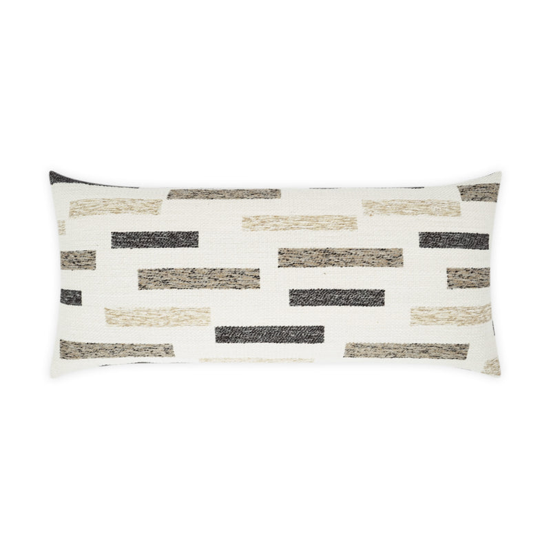 Outdoor Blockweave Lumbar Pillow - Natural - DV Kap