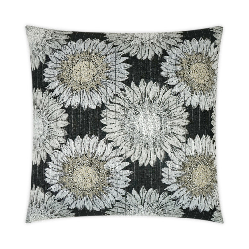 Outdoor Daisy Chain Pillow - Black - DV Kap