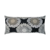 Outdoor Daisy Chain Lumbar Pillow - Black - DV Kap