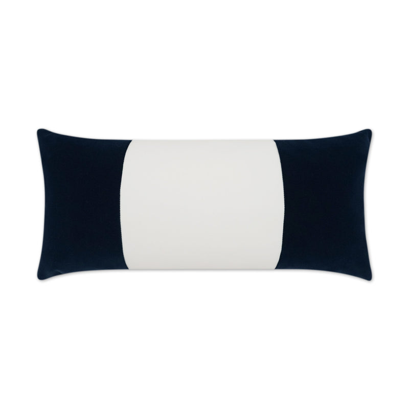Outdoor Sundance Band Lumbar Pillow - Navy - DV Kap