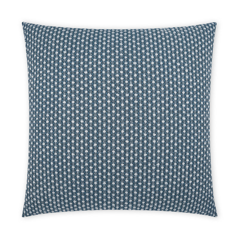 Outdoor Dot Dash Pillow - Blue - DV Kap