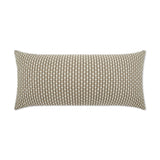 Outdoor Dot Dash Lumbar Pillow - Taupe - DV Kap