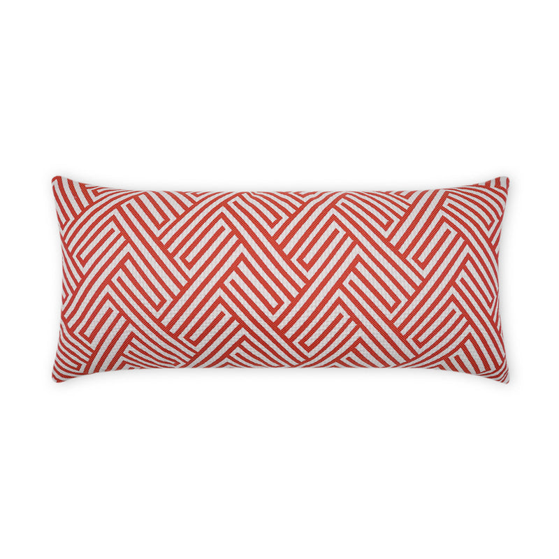 Outdoor Mandros Lumbar Pillow - Coral - DV Kap