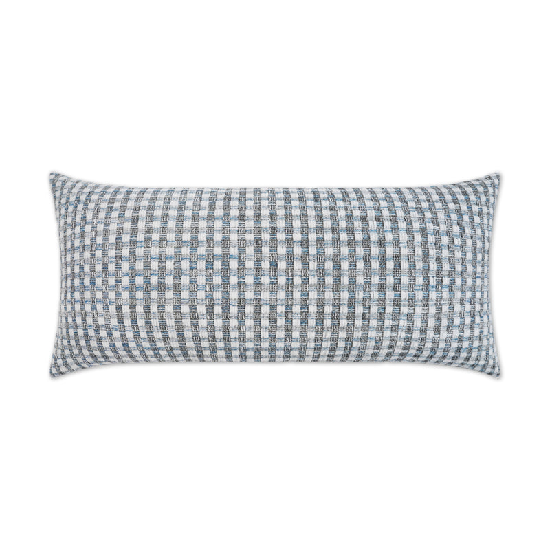 Outdoor Heart Stone Lumbar Pillow - Blue - DV Kap