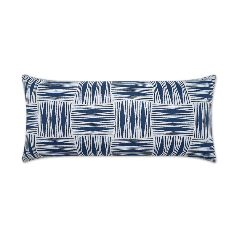 Outdoor Kizomba Lumbar Pillow - Blue - DV Kap