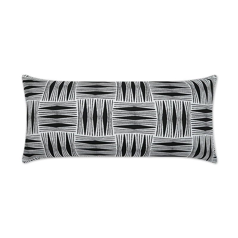 Outdoor Kizomba Lumbar Pillow - Ebony - DV Kap