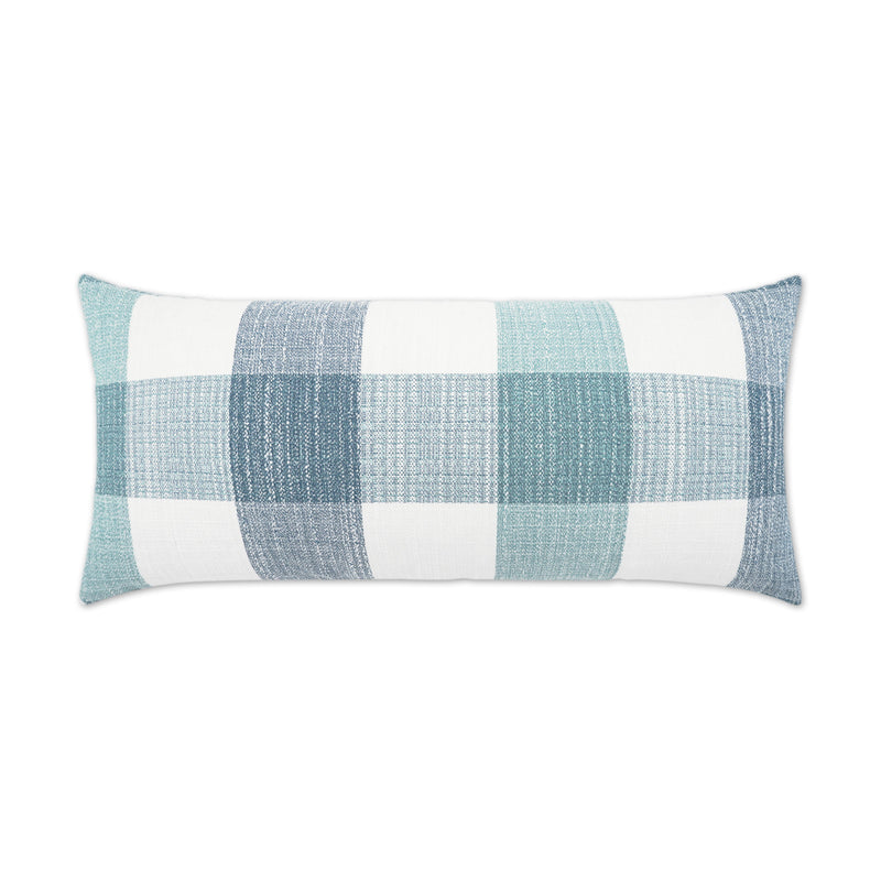 Outdoor Farmhouse Lumbar Pillow - Spa - DV Kap