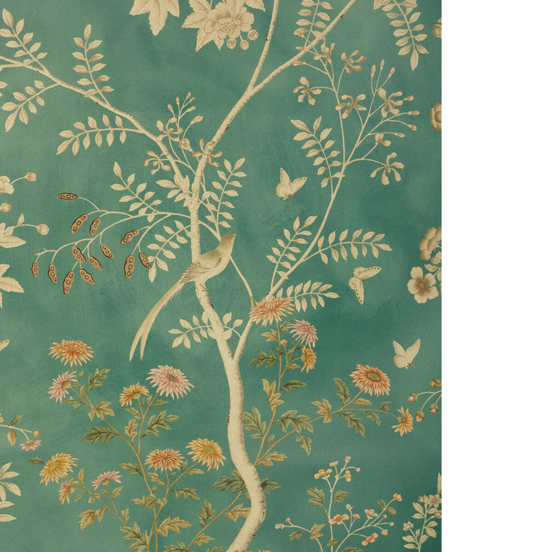 LEE JOFA - BEAUJEU WP - TEAL - Wallpaper By The EACH