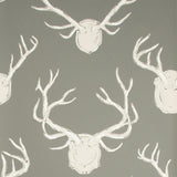 LEE JOFA - ANTLERS PAPER- GREY - Wallcovering by the Roll