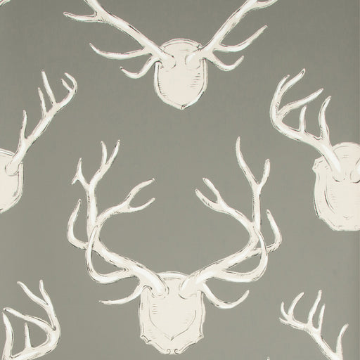 LEE JOFA - ANTLERS PAPER- GREY - Wallcovering by the Roll GREY