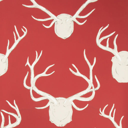 LEE JOFA - ANTLERS PAPER- RED - Wallcovering by the Roll RED