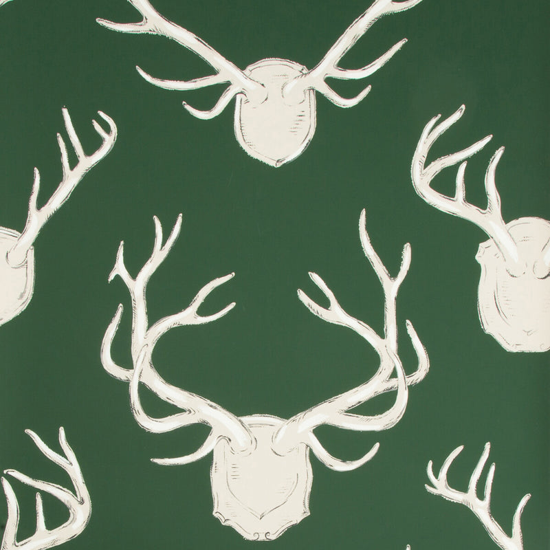 LEE JOFA - ANTLERS PAPER- HUNTER - Wallcovering by the Roll HUNTER