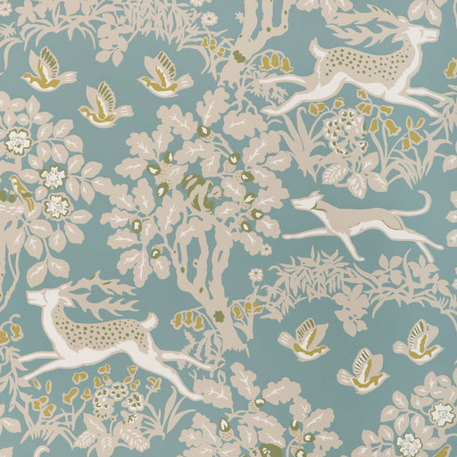 LEE JOFA - MILLE FLEUR WP- LAKE - Wallcovering by the Roll LAKE