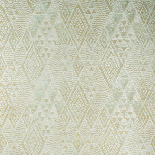 LEE JOFA - MARULA PAPER- AQUA/GOLD - Wallcovering by the Roll AQUA/GOLD