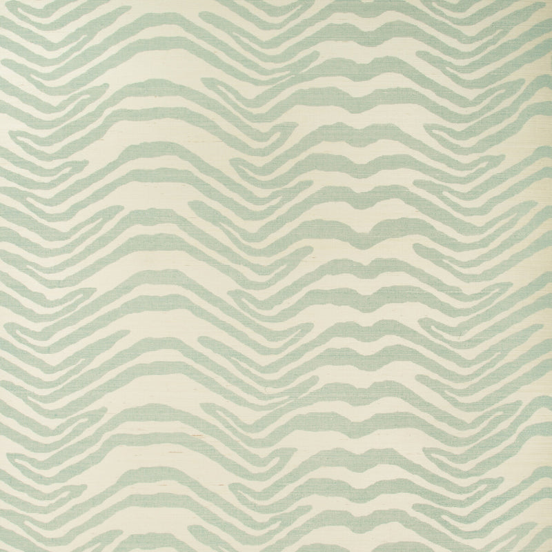LEE JOFA - HENDRICKS PAPER- AQUA - Wallcovering by the Roll AQUA