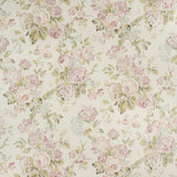 LEE JOFA - GARDEN ROSES WP- LILAC/MOSS - Wallcovering by the Roll