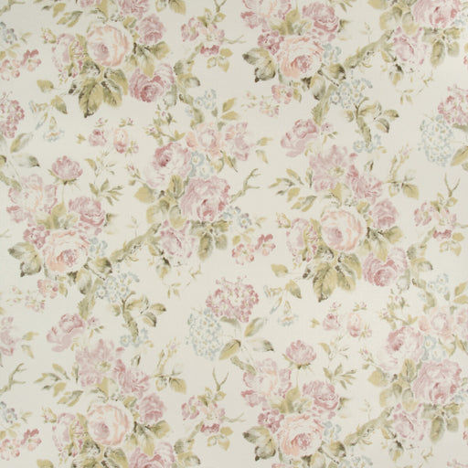 LEE JOFA - GARDEN ROSES WP- LILAC/MOSS - Wallcovering by the Roll LILAC/MOSS