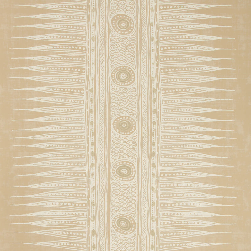 LEE JOFA - INDIAN ZAG PAPER- TAUPE - Wallcovering by the Roll TAUPE