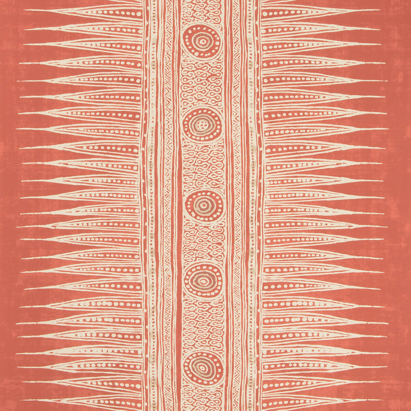 LEE JOFA - INDIAN ZAG PAPER- MADDER - Wallcovering by the Roll MADDER