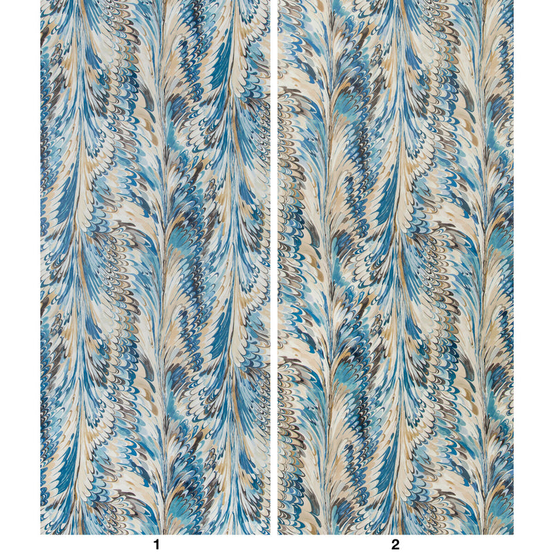 LEE JOFA - TAPLOW PAPER- NAVY/SLATE - Wallcovering by the EACH NAVY/SLATE
