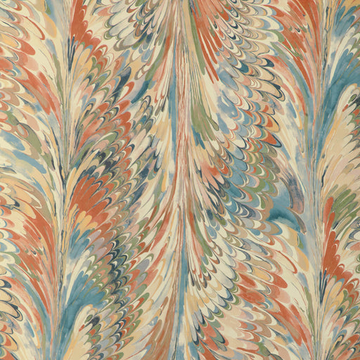 LEE JOFA - TAPLOW PAPER- CLAY/BLUE - Wallcovering by the EACH CLAY/BLUE