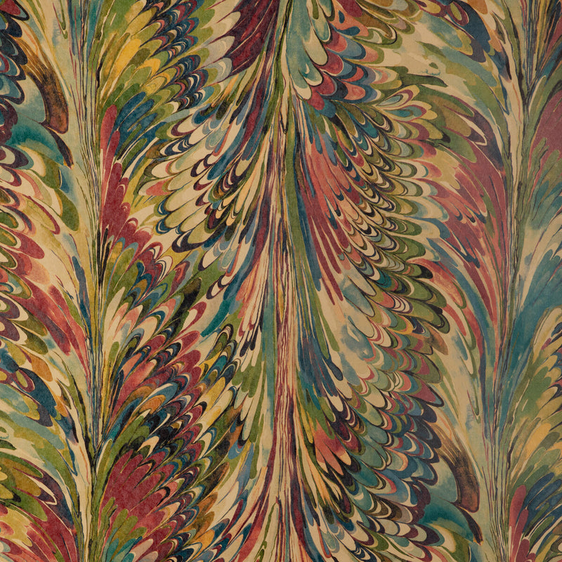 LEE JOFA - TAPLOW PAPER- BERRY/MOSS - Wallcovering by the EACH BERRY/MOSS