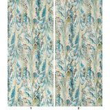 LEE JOFA - TAPLOW PAPER- PEACOCK/GOLD - Wallcovering by the Piece