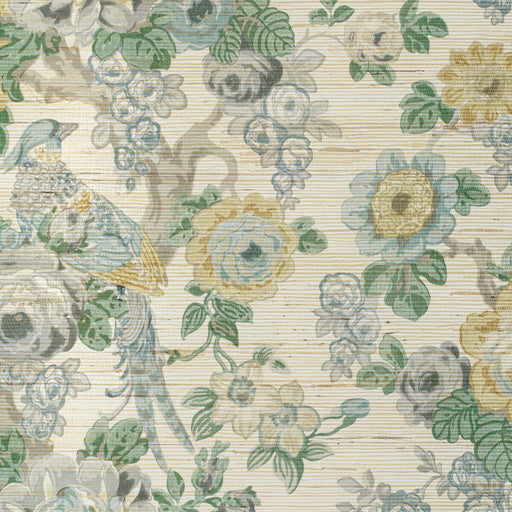 LEE JOFA - AVONDALE PAPER- SLATE/AQUA - Wallcovering by the Roll SLATE/AQUA