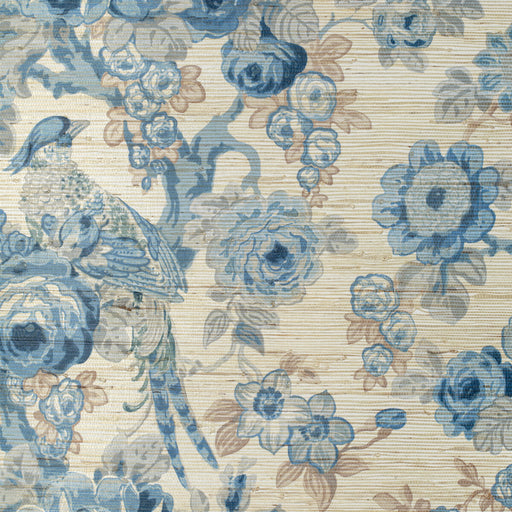 LEE JOFA - AVONDALE PAPER- BLUE/SLATE - Wallcovering by the Roll BLUE/SLATE