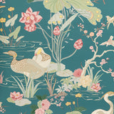 LEE JOFA - LUZON PAPER- LAGOON - Wallcovering by the Roll