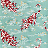 LEE JOFA - BONGOL PAPER- AQUA - Wallcovering by the Roll