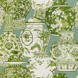 LEE JOFA - PANDAN PAPER- MIST/JADE - Wallcovering by the Roll