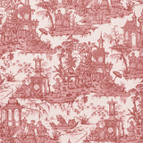 LEE JOFA - PAGODA TOILE PAPER- GARNET - Wallcovering by the Roll