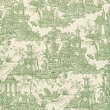 LEE JOFA - PAGODA TOILE PAPER- GREEN - Wallcovering by the Roll