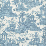 LEE JOFA - PAGODA TOILE PAPER- BLUE - Wallcovering by the Roll