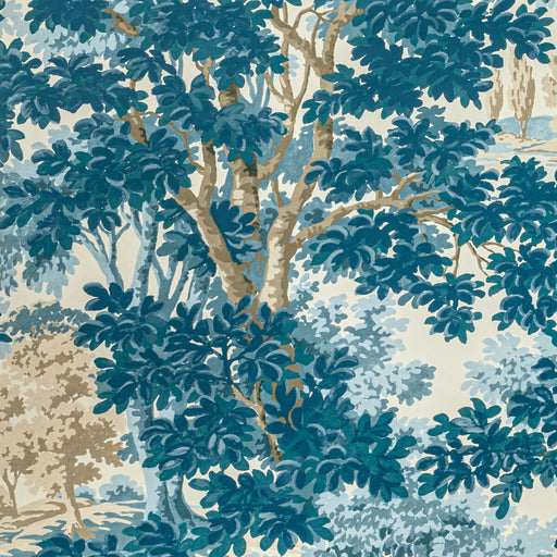 LEE JOFA - WOODLAND PAPER- BLUE - Wallcovering by the Roll BLUE