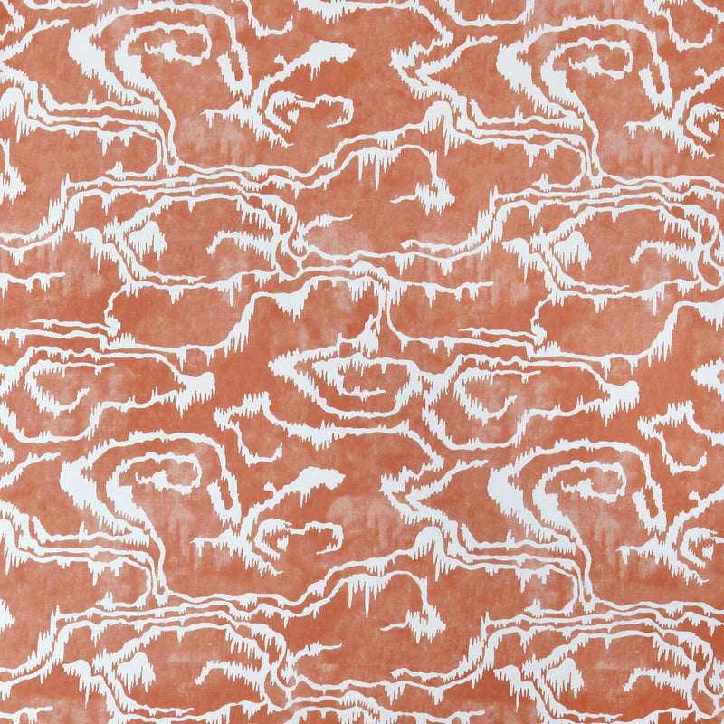 LEE JOFA - RIVIERE WP- ORANGE - Wallcovering by the Roll ORANGE