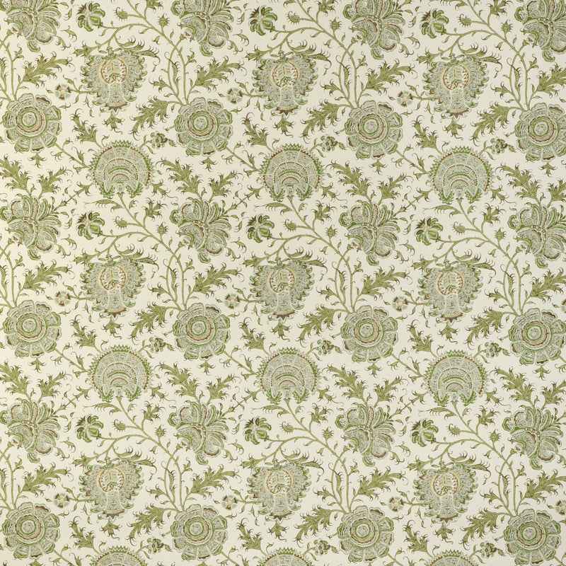 LEE JOFA - INDIENNES FLORAL WP- IVY - Wallcovering by the Roll IVY