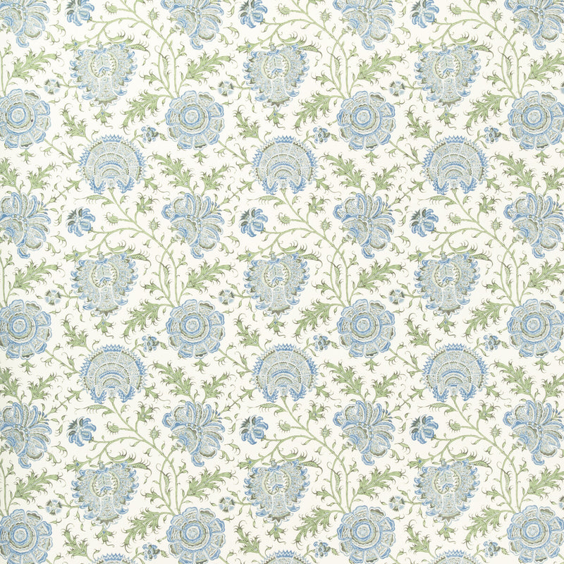 LEE JOFA - INDIENNES FLORAL WP- SEA - Wallcovering by the Roll SEA