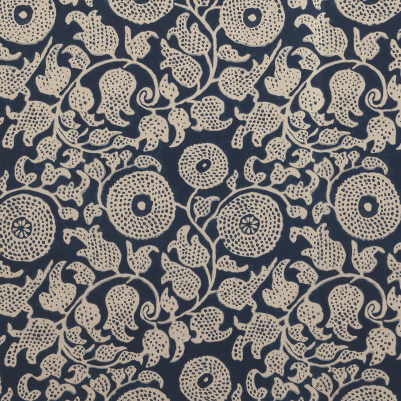 LEE JOFA - ELDORA- INDIGO - Wallcovering by the Roll INDIGO