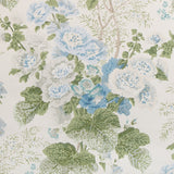 LEE JOFA - GRAND ALTHEA WP- BLUE/LEAF - Wallcovering by the Roll