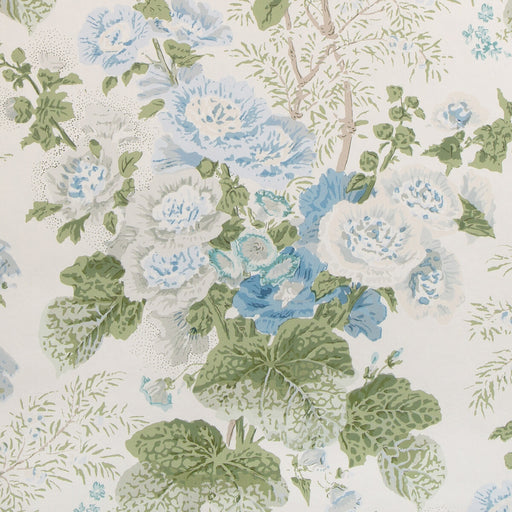 LEE JOFA - GRAND ALTHEA WP- BLUE/LEAF - Wallcovering by the Roll BLUE/LEAF