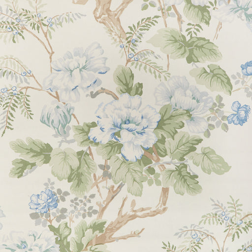 LEE JOFA - CHINESE PEONY WP- BLUE - Wallcovering by the Roll BLUE