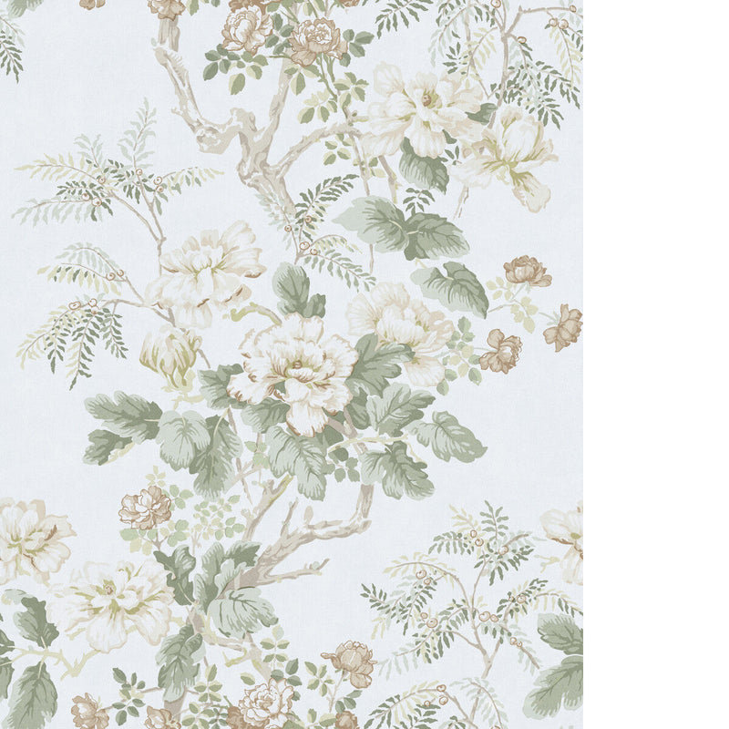 LEE JOFA - CHINESE PEONY WP - BEIGE - Wallpaper By The ROLL